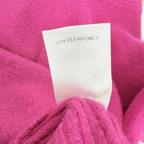 Nordstrom Collection 100% Cashmere Cowl Neck Sweater M Pink Luxury Soft Cozy - Picture 12 of 16